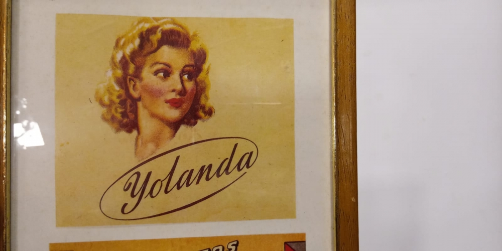 Quadro com propaganda Yolanda