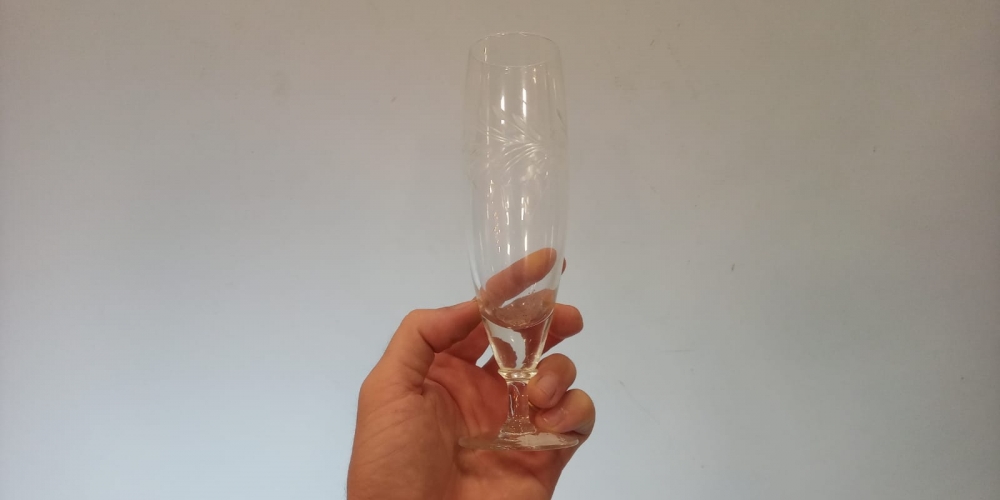 Jogo taça de cristal champanhe