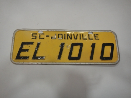 Placa Amarela antiga – SC Joinville