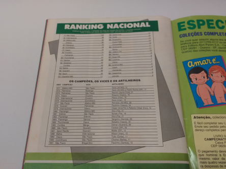 Album de Figuras Campeonato Brasileiro 1992
